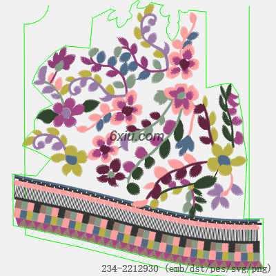svg矢量绣花图下载