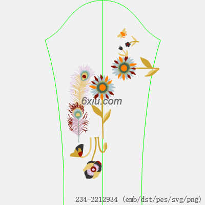 svg矢量绣花图下载