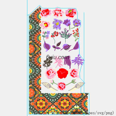 svg矢量绣花图下载