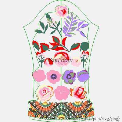 svg矢量绣花图下载