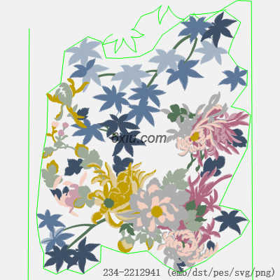 svg矢量绣花图下载