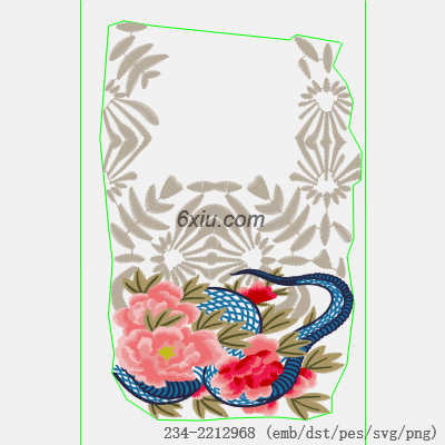 svg矢量绣花图下载