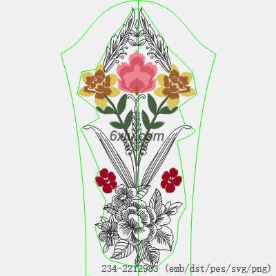 svg矢量绣花图下载