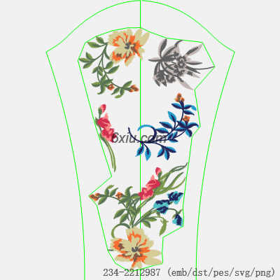 svg矢量绣花图下载
