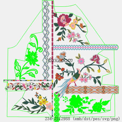 svg矢量绣花图下载