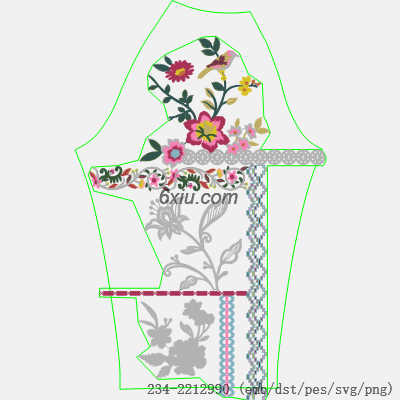 svg矢量绣花图下载