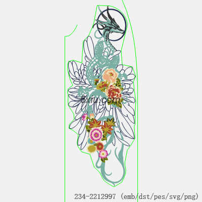 svg矢量绣花图下载