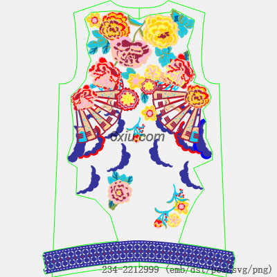 svg矢量绣花图下载