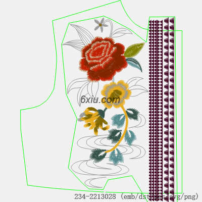 svg矢量绣花图下载