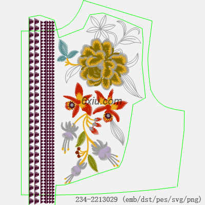 svg矢量绣花图下载