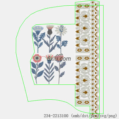 svg矢量绣花图下载
