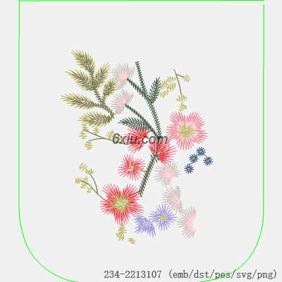 svg矢量绣花图下载