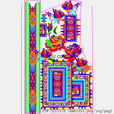 svg矢量绣花图下载