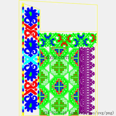 svg矢量绣花图下载