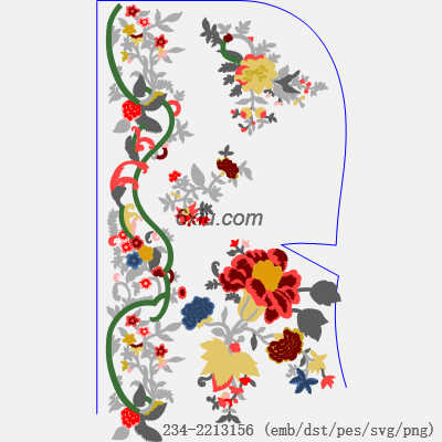 svg矢量绣花图下载