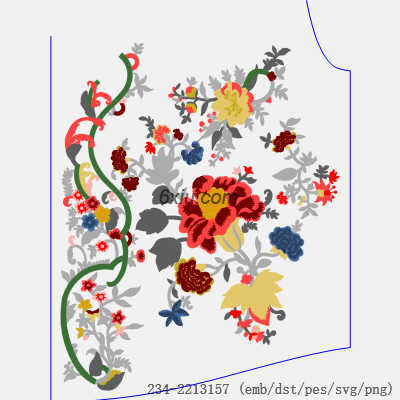 svg矢量绣花图下载