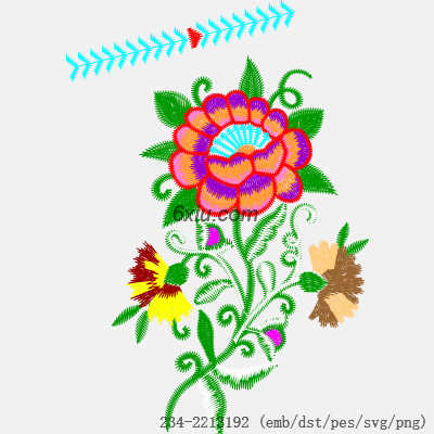 svg矢量绣花图下载