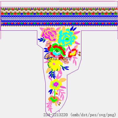 svg矢量绣花图下载