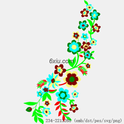 svg矢量绣花图下载