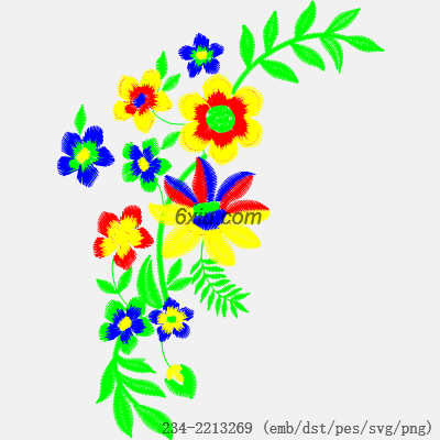 svg矢量绣花图下载