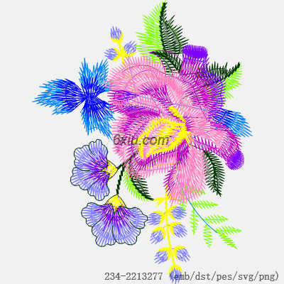svg矢量绣花图下载