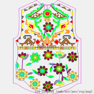 svg矢量绣花图下载