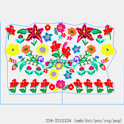 svg矢量绣花图下载