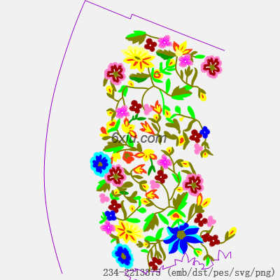 svg矢量绣花图下载
