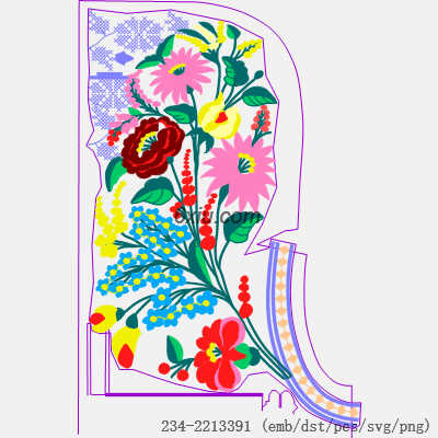 svg矢量绣花图下载