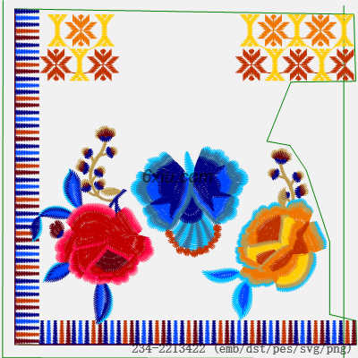 svg矢量绣花图下载