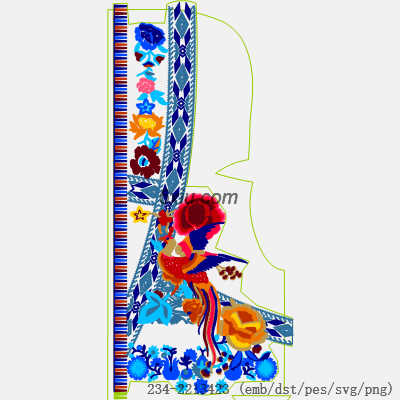 svg矢量绣花图下载