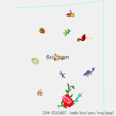 svg矢量绣花图下载