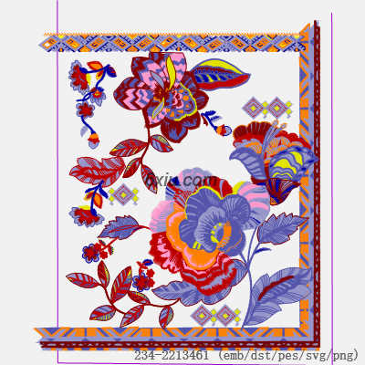 svg矢量绣花图下载