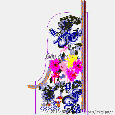 svg矢量绣花图下载