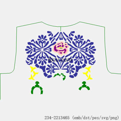svg矢量绣花图下载