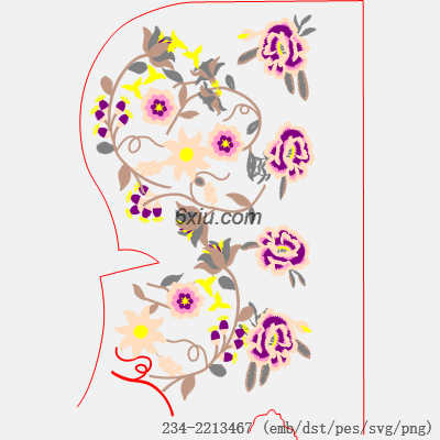 svg矢量绣花图下载