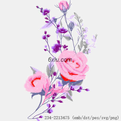 svg矢量绣花图下载