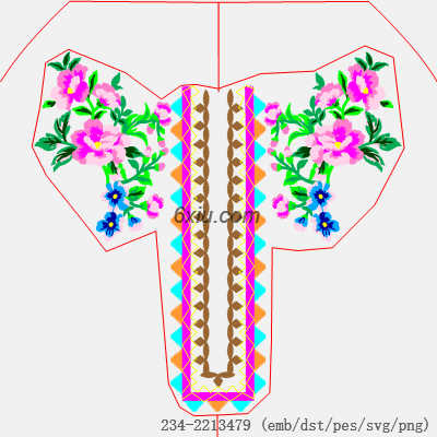 svg矢量绣花图下载