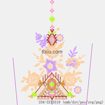 svg矢量绣花图下载