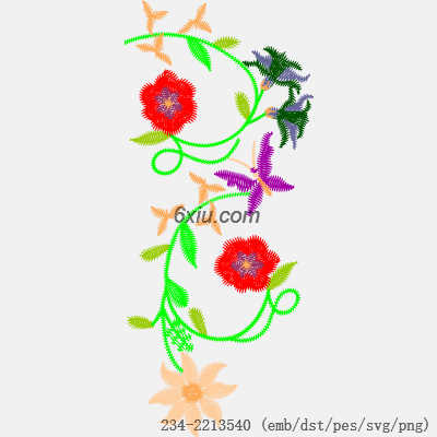 svg矢量绣花图下载