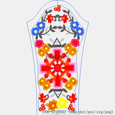 svg矢量绣花图下载