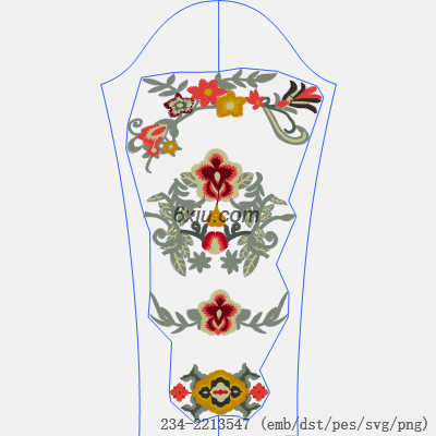 svg矢量绣花图下载