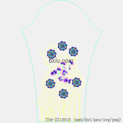 svg矢量绣花图下载