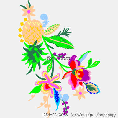 svg矢量绣花图下载