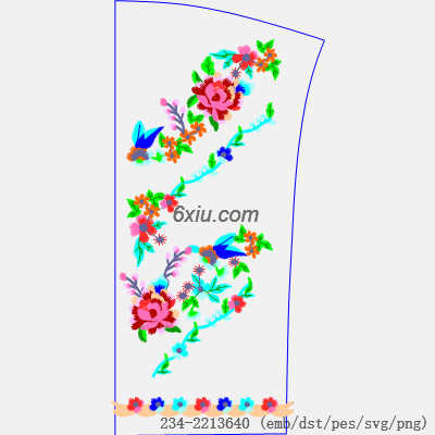 svg矢量绣花图下载