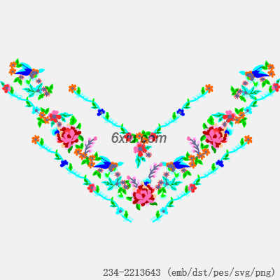 svg矢量绣花图下载
