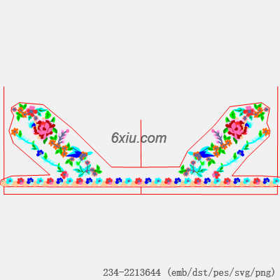 svg矢量绣花图下载
