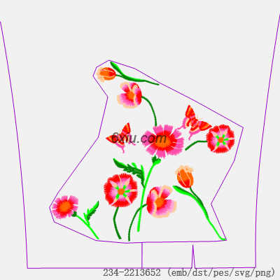 svg矢量绣花图下载