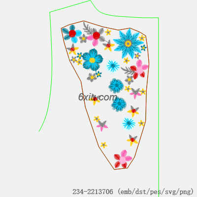 svg矢量绣花图下载