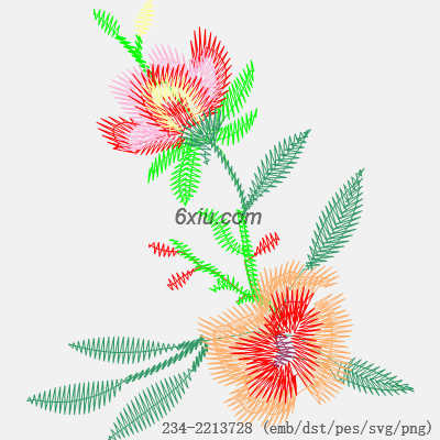 svg矢量绣花图下载